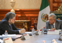 El encuentro entre el presidente Andrés Manuel López Obrador y el fiscal general de Estados Unidos, William Barr.