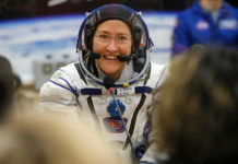 El retorno de la astronauta de la NASA está previsto para el 6 de febrero con dos colegas en una cápsula rusa que aterrizará en Kazajistán. La imagen es del 14 de marzo de 2019. Foto Ap
