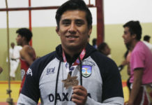 Abraham Pazos Vásquez, estudiante de la UABJO, obtuvo la medalla de bronce en Lucha Olímpica, en el “Grand Prix Todos Estrellas 2019”, en la categoría de 70 kilos.