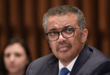 El director general de la OMS, Tedros Adhanom Ghebreyesus, durante una conferencia de prensa sobre el coronavirus, hoy en Ginebra. Foto Afp .