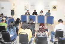 En conferencia de prensa, la presidenta de la red universitaria de gestión cultural, Atziri Molina hizo la invitación al 4º. Encuentro Nacional de Gestión Cultural.