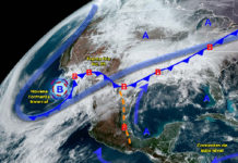 El frente frío número 39 se desplazará sobre el noroeste y norte del país en interacción con la novena tormenta invernal de la temporada. FOTO: Conagua clima.