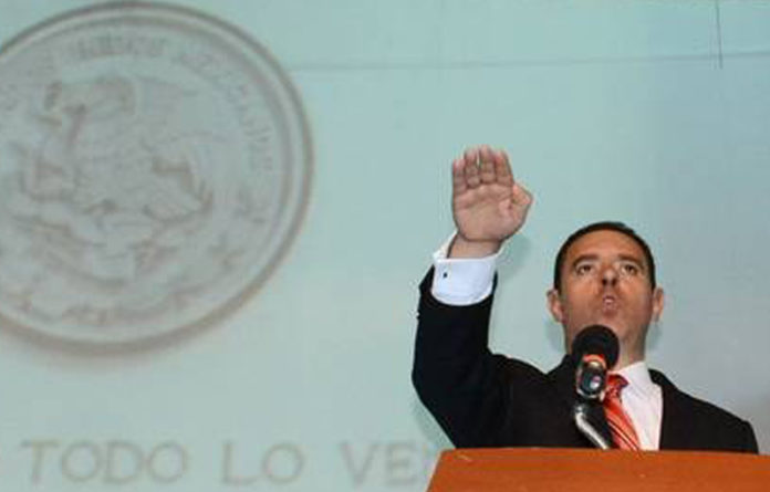 Alejandro Tello, gobernador del estado de Zacatecas. Foto Alfredo Valadez.