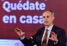 Hugo López Gatell durante la conferencia de este sábado.FOTO.@GobiernoMX.