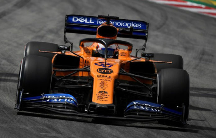 El auto del español Carlos Sainz, de la escudería McLaren. Foto Afp.