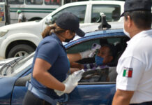 Los aparatos digitales permiten la toma de temperatura corporal de las personas y contribuirán a abatir el riesgo de contagio de COVID-19 de elementos policiacos y conductores.