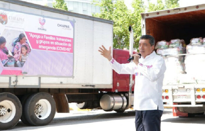 Rutilio Escandón, gobernador de Chiapas, en imagen de archivo. Foto 'La Jornada'.