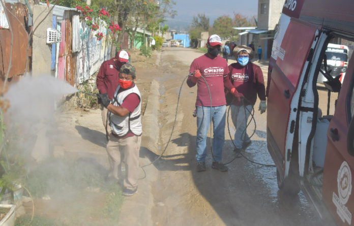 Además de vialidades, la Coordinación Ejecutiva del Centro Histórico saneó vehículos recolectores de basura.