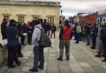 Policías municipales solicitan audiencia con el edil municipal. Foto: Canal de YouTube TVBUS Noticias.