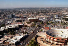 Vista área de Mexicali.