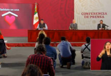 Aspectos de la conferencia de prensa diaria por COVID-19, a cargo del Subsecretario de Salud, Hugo López-Gatell.