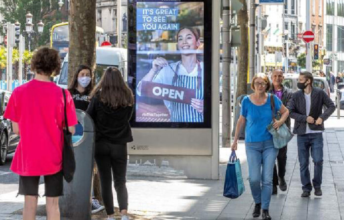 En el centro de Dublín, Irlanda. Foto Afp.