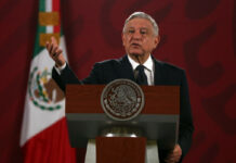 El presidente Andrés Manuel López Obrador durante conferencia de prensa. Foto José Antonio López / Archivo.