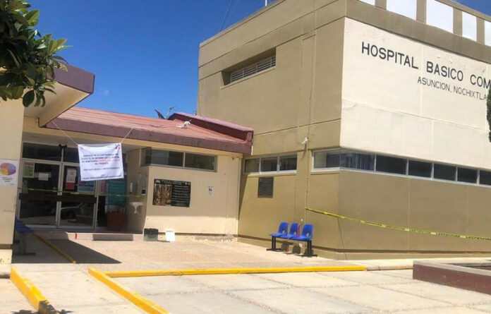 El hospital fue declarado en cuarentena, mientras realizan la sanitización de las áreas para protección del personal y los usuarios.