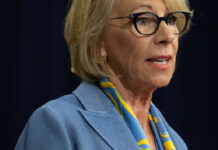 En esta foto de archivo, la Secretaria de Educación de Estados Unidos, Betsy DeVos. Foto Afp.