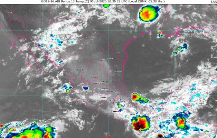 Se estiman temperaturas mínimas de 0 a 5 grados Celsius en sierras Chihuahua, Durango, estado de México, Puebla y Zacatecas. Foto Twitter @conagua_clima.