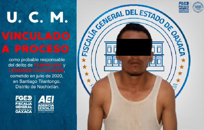 El masculino U. C. M. privó con disparos de arma de fuego a su madre identificada como F. M. S., y lesionó a otra persona del sexo femenino; hechos ocurridos en Distrito de Nochixtlán.