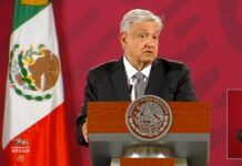 El presidente Andrés Manuel López Obrador durante su conferencia de prensa matutina en Palacio Nacional, en la Ciudad de México, el 17 de agosto de 2020. Foto Cuartoscuro.