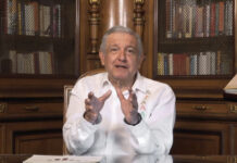 “Va disminuyendo el contagio y se están recuperando más vidas”, sostuvo Andrés Manuel López Obrador en su mensaje sabatino. Foto ‘La Jornada’.