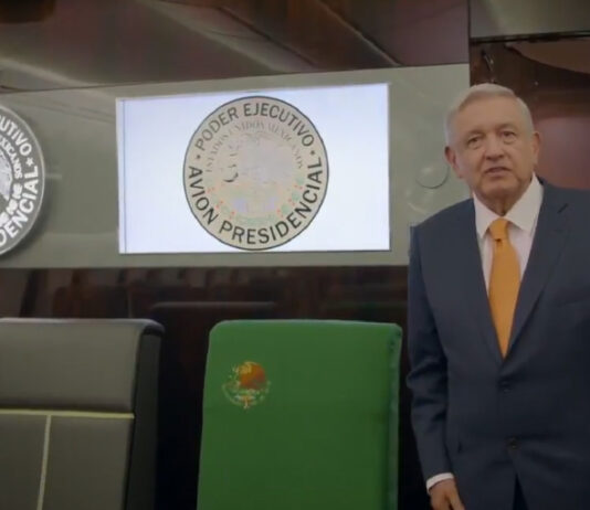 Imagen tomada del video difundido este lunes en la cuenta en Twitter del Presidente @lopezobrador_.