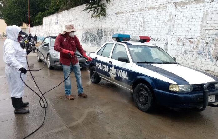 La Coordinación Ejecutiva del Centro Histórico lleva a cabo la limpieza profunda para salvaguardar la salud de las y los elementos de la Dirección de Seguridad Pública, Vialidad y Protección Ciudadana y de la ciudadanía.