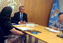 Dr. Tedros Adnahom Ghebreyesus, director general de la Organización Mundial de la Salud. Foto Tomada del Twitter @TerezaKasaeva.