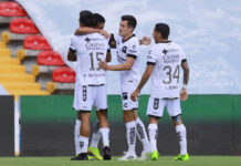 Gallos de Querétaro vencieron esta tarde al Cruz Azul en el torneo de Apertura. Foto @Club_Queretaro.