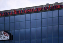 Oficinas de la Asociación Nacional del Rifle en Fairfax, Virginia. Foto Afp.