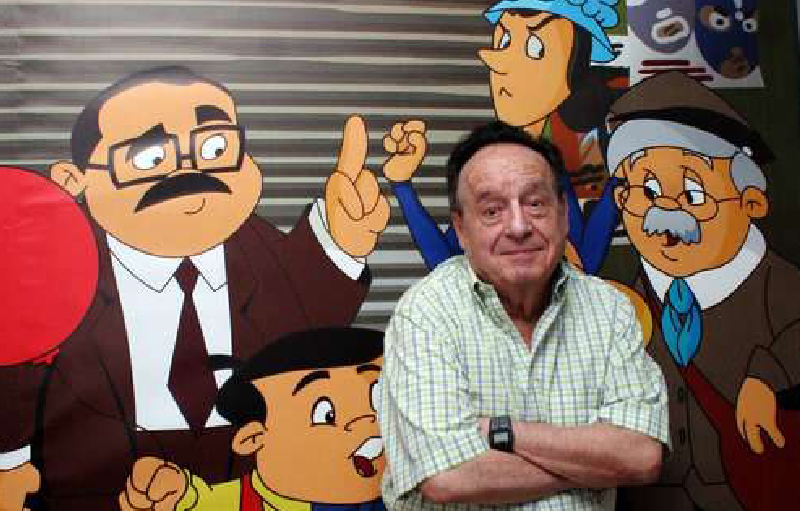 En imagen de archivo, Roberto Gómez Bolaños creador de la serie mexicana 'El Chavo del 8'. Foto Xinhua.