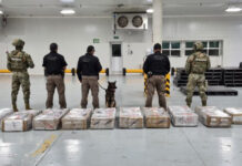 Droga confiscada en Manzanillo, Colima. Foto cortesía de Semar.