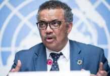 Tedros Adhanom Ghebreyesus, director general de la Organización Mundial de la Salud. Foto tomada del Twitter @UNGeneva.