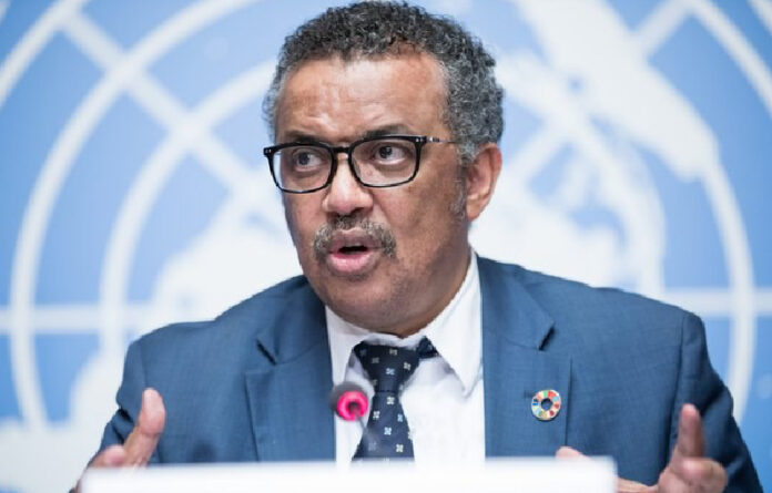 Tedros Adhanom Ghebreyesus, director general de la Organización Mundial de la Salud. Foto tomada del Twitter @UNGeneva.