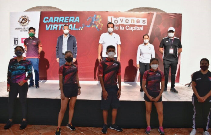 El edil Oswaldo García Jarquín participó en el arranque de la Carrera Virtual “Jóvenes de la capital”, una de las 40 actividades programadas con motivo de “Agosto, mes de la Juventud”.