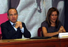 Felipe Calderón y su esposa Margarita Zavala, en imagen de archivo. Foto José Antonio López / Archivo.