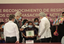 El reconocimiento del Estado se pronunció en tzotzil y en español. Foto cortesía de Gobernación.