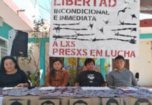 En imagen de archivo, el Centro de Derechos Humanos Fray Bartolomé de Las Casas anuncia la huelga de hambre de cuatro presos tzotziles en cárceles de Comitán y San Cristobal. Foto tomada del Twitter de @CdhFrayba.