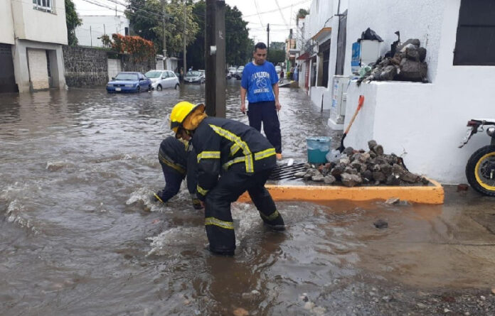 Las intensas lluvias del viernes causaron varios daños en al menos cinco municipios de Morelos. Foto cortesía Protección Civil del estado.