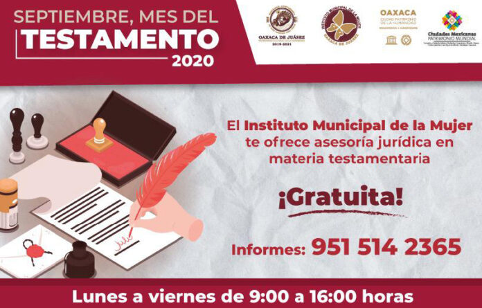 El apoyo es brindado a través del Instituto Municipal de la Mujer; para más información, las interesadas deben llamar al 951 514 2365, en un horario de 9:00 a 16:00 horas, de lunes a viernes.