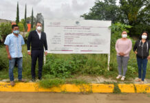 En la colonia Reforestación, el edil entregó la obra de construcción de pavimento con concreto hidráulico en la calle Sauces, en beneficio directo de 240 habitantes.