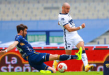 Los potosinos presionaron pero los felinos fueron más certeros en el ataque. FOTO: portal Pumas.mx