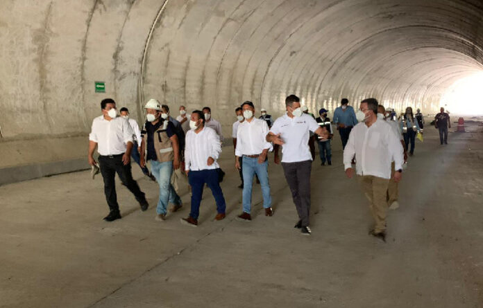 La obra del túnel Santa Martha lleva un avance del 95%; en tanto, el túnel San Antonio registra un 80% en su excavación y se prevé se concluya en octubre.