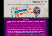 Mujeres y hombres de todas las edades pueden participar en el 4° Concurso de Calaveras Literarias que organiza la Secretaría de Administración, a través del Archivo General del Estado de Oaxaca.