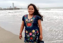 La activista feminista, Kenia Hernández, integrante del colectivo Zapata Vive, presuntamente fue detenida por integrantes de la Guardia Nacional el domingo por la noche en la caseta de Amozoc, afirmaron compañeros suyos. Foto tomada del Twitter de la @CNDH.