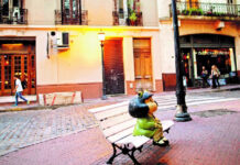 Escultura de Mafalda en el barrio San Telmo, de Buenos Aires. Foto Ap.