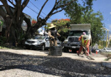 En la semana del 19 al 23 de octubre se bachearon 478.15 metros cuadrados de vialidades en la colonia Reforma y en el centro de la ciudad.