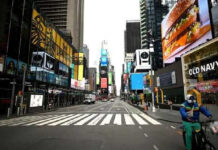 Times Square en la ciudad de Nueva York en imagen de archivo. Foto Afp.