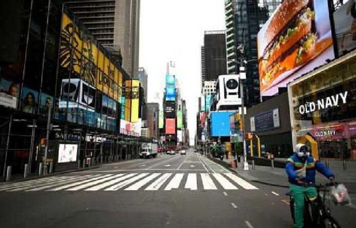 Times Square en la ciudad de Nueva York en imagen de archivo. Foto Afp.