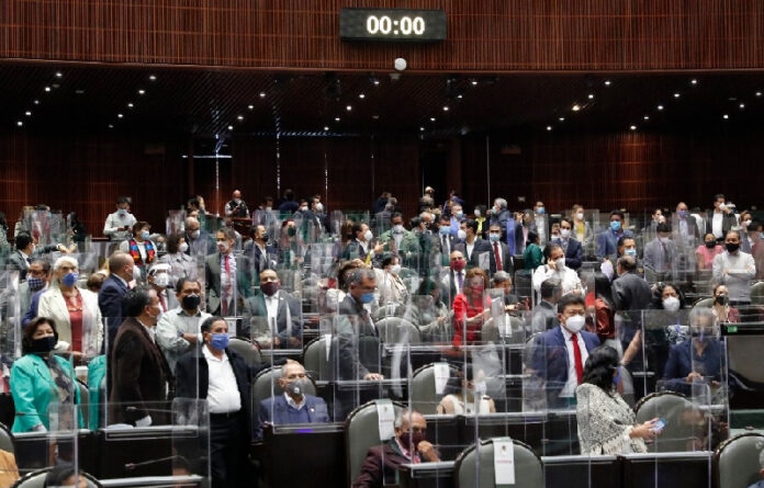 Sesión de la Cámara de Diputados el 6 de octubre de 2020, cuando empezó la discusión sobre la extinción de fideicomisos. Foto cortesía Cámara de Diputados.